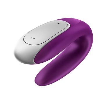 Satisfyer Double Fun Partner Vibrator wibrator dla par sterowany aplikacją Violet