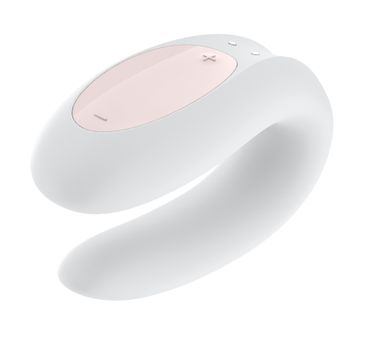 Satisfyer Double Joy Partner Vibrator wibrator dla par sterowany aplikacją White (1 szt.)