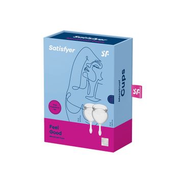 Satisfyer Feel Good Menstrual Cup zestaw kubeczków menstruacyjnych 15ml + 20ml Transparent