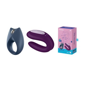 Satisfyer Partner Box 2 zestaw Royal One Ring Vibrator + Double Joy Partner Vibrator