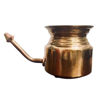 Sattva Copper Neti Pot naczynie miedziane do płukania nosa