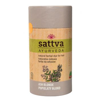 Sattva Natural Herbal Dye for Hair naturalna ziołowa farba do włosów Ash Blonde 150g