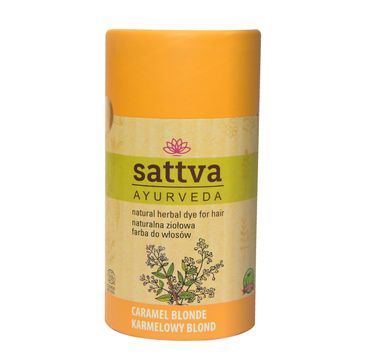 Sattva Natural Herbal Dye for Hair naturalna ziołowa farba do włosów Caramel Blonde 150g