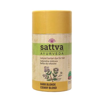 Sattva Natural Herbal Dye for Hair naturalna ziołowa farba do włosów Dark Blonde (150 g)