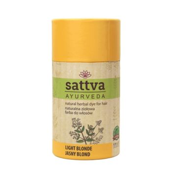 Sattva Natural Herbal Dye for Hair naturalna ziołowa farba do włosów Light Blonde (150 g)