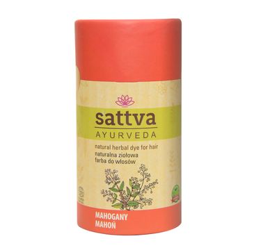 Sattva Natural Herbal Dye for Hair naturalna ziołowa farba do włosów Mahogany 150g