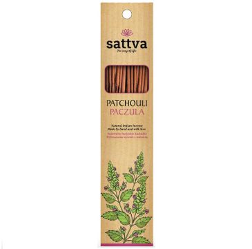 Sattva Natural Indian Incense naturalne indyjskie kadzidełko Paczula (15 szt.)