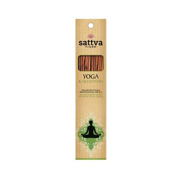 Sattva Natural Indian Incense naturalne indyjskie kadzidełko Yoga & Meditation 15szt