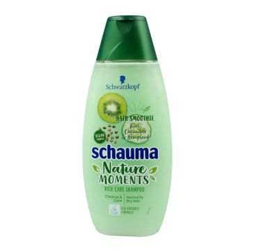 Schauma Nature Moments Szampon do włosów suchych i normalnych-Kiwi&Ogórek 400ml