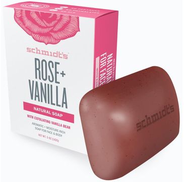 Schmidt's Natural Soap naturalne mydło w kostce Róża i Wanilia 142 g
