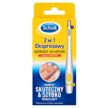 Scholl ekspresowy aplikator na odciski 2w1 1 szt.