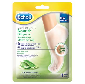 Scholl Expert Care Nourish Pedi Mask odżywcza maska do stóp z aloesem (1 para)