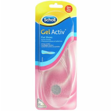 Scholl GelActiv Flat Shoes żelowe wkładki do butów z płaską podeszwą 1 para