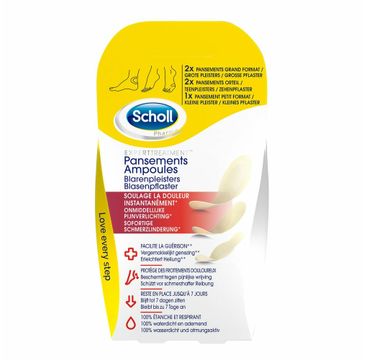 Scholl Heel and Toe Blister Plasters plastry na palce i pięty łagodzące ból Mixed Size 5szt.