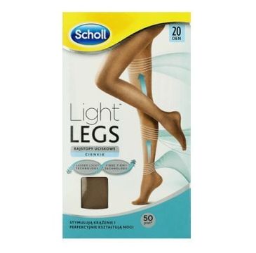 Scholl Light Legs rajstopy uciskowe 20 DEN cieliste (S/M)