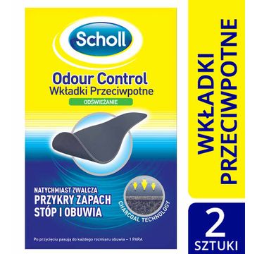 Scholl Odour Control wkładki przeciwpotne 1 para