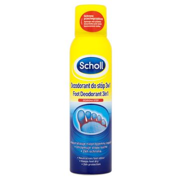 Scholl Pielęgnacja stóp dezodorant ochronny do stóp 3w1 150 ml