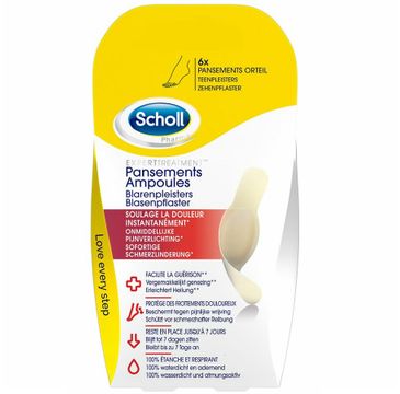 Scholl Toe Blister Plasters plastry na palce łagodzące ból Small Size 6szt.