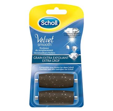 Scholl Velvet Smooth Express Pedi Crystal Diamonds Extra Exfoliating Grain wkłady do elektrycznego pilnika 2szt.