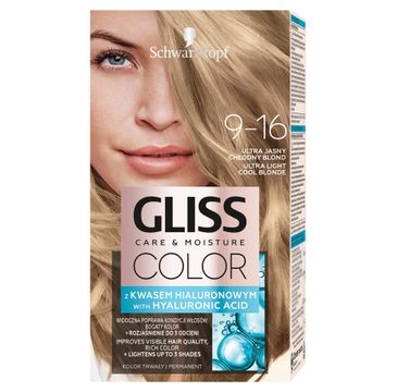 Schwarzkopf Gliss Color Care & Moisture Farba do włosów 9-16 ultra jasny chłodny blond