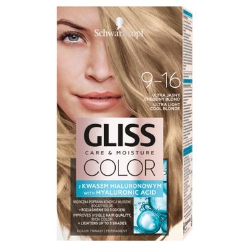 Schwarzkopf Gliss Color Care & Moisture Farba do włosów 9-16 Ultra Jasny Cłodny Blond (1 op.)