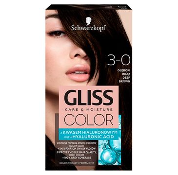 Schwarzkopf Gliss Color krem koloryzujący nr 3-0 Głęboki Brąz (1 op.)