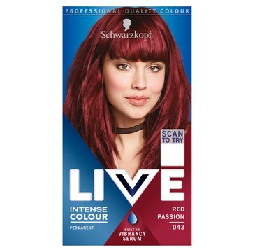 Schwarzkopf Live Intense Colour farba do włosów 043 Red Passion
