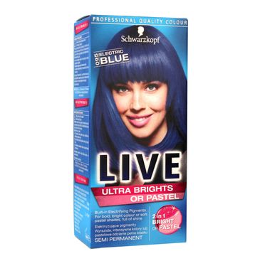 Schwarzkopf Live krem do włosów koloryzujący nr 095 elektryczny błękit (80 ml)