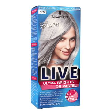 Schwarzkopf Live krem do włosów koloryzujący nr 098 srebrny (80 ml)