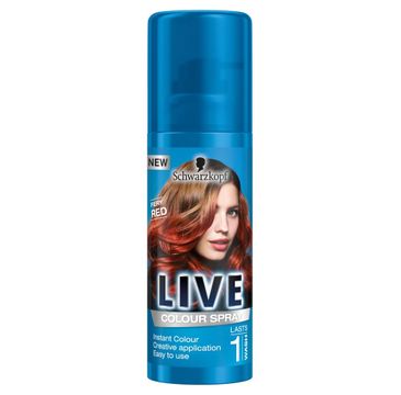 Schwarzkopf Live Spray koloryzujący do włosów Fiery Red 120 ml