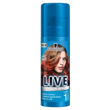 Schwarzkopf Live Colour Spray spray koloryzujący do włosów Fiery Red (120 ml)