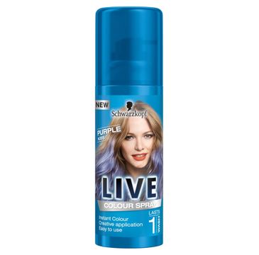 Schwarzkopf Live Colour Spray spray koloryzujący do włosów Purple Kiss (120 ml)