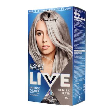 Schwarzkopf Live Urban Metallics  Metallic Silver U71 trwała farba do włosów