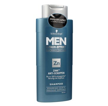 Schwarzkopf Men 3-Fach-Effekt przeciwłupieżowy szampon do włosów z cynkiem (250 ml)