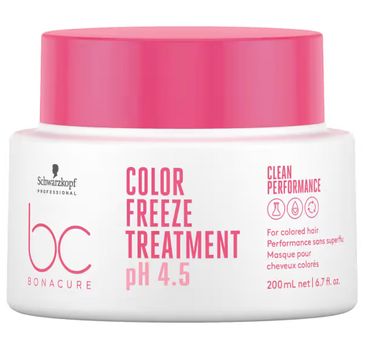 Schwarzkopf Professional BC Bonacure Color Freeze Treatment intensywnie odbudowująca maska do włosów farbowanych 200ml