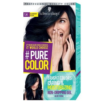 Schwarzkopf Pure Color farba do włosów w żelu nr 1.4 Blueberry Black