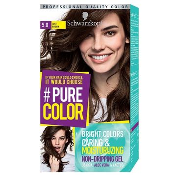 Schwarzkopf Pure Color farba do włosów w żelu nr 5.0 Just Brown