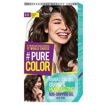 Schwarzkopf Pure Color farba do włosów w żelu nr 6.0 Roasted Cocoa