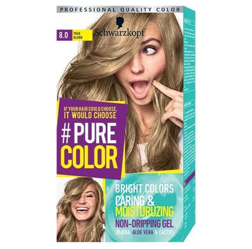 Schwarzkopf Pure Color farba do włosów w żelu nr 8.0 True Blond