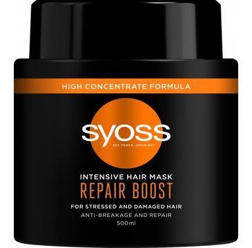 Syoss Intensive Hair Mask Repair Boost intensywnie regenerująca maska do włosów suchych i zniszczonych (500 ml)