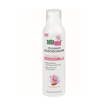 Sebamed Pflegender Duschschaum odżywcza pianka pod prysznic z pantenolem dla skóry wrażliwej (200 ml)