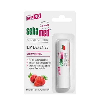 Sebamed Sensitive Skin Lip Defense SPF30 ochronna pomadka do ust Truskawka 4.8g