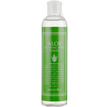 Secret Key Aloe Soothing Moist Toner kojąco-nawilżający tonik do twarzy (248 ml)