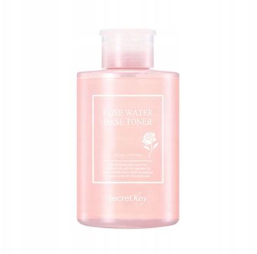 Secret Key Rose Water Base Toner nawilżająco-rozświetlający różany tonik do twarzy (550 ml)