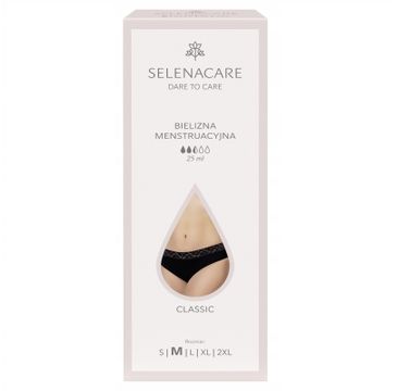 Selenacare Classic bielizna menstruacyjna Czarna M (25 ml)