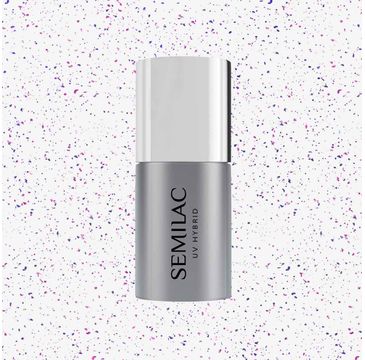 Semilac Top No Wipe Blinking Blue&Violet Flakes (7 ml)