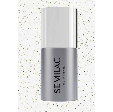 Semilac Top No Wipe Blinking Gold&Green Flakes (7 ml)