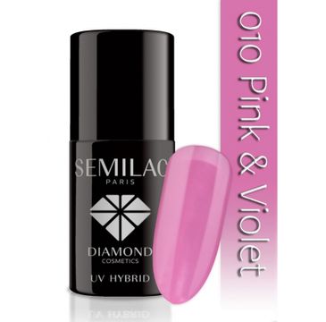 Semilac UV Hybrid lakier hybrydowy 010 Pink & Violet 7ml