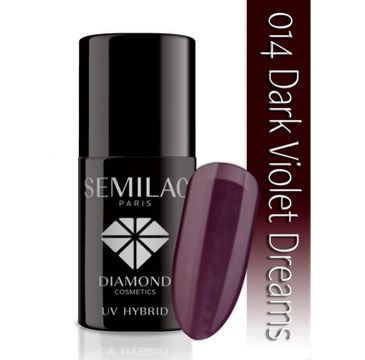 Semilac UV Hybrid lakier hybrydowy 014 Dark Violet Dreams 7ml
