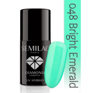 Semilac UV Hybrid lakier hybrydowy 048 Bright Emerald 7ml